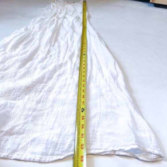 Nanette Lepore Calcutta Cotton Voile Lace Up Tassel Swim Cover Up Maxi Dress SM - Picture 12 of 12